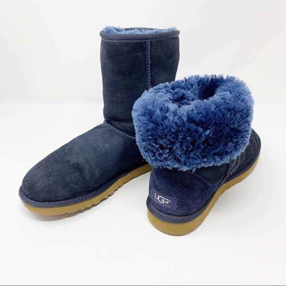 UGG Shoes - Ugg Classic Short Suede Navy Boot 8